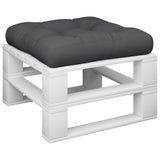 VidaXL coussin de palette 50x50x12 cm tissu noir