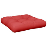 VidaXL coussin de palette 60x60x12 cm tissu rouge