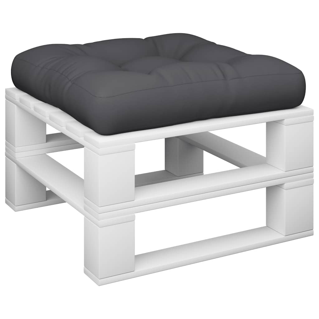 VidaXL coussin de palette 60x60x12 cm tissu noir