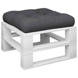 VidaXL coussin de palette 60x60x12 cm tissu noir