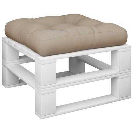 VidaXL coussin palette 60x60x12 cm tissu taupe