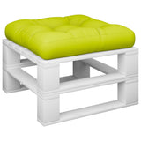 VidaXL coussin de palette 60x60x12 cm tissu vert vif