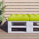 VidaXL coussin de palette 60x60x12 cm tissu vert vif