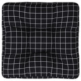 VidaXL coussin de palette motif losange 60x60x12 cm tissu noir