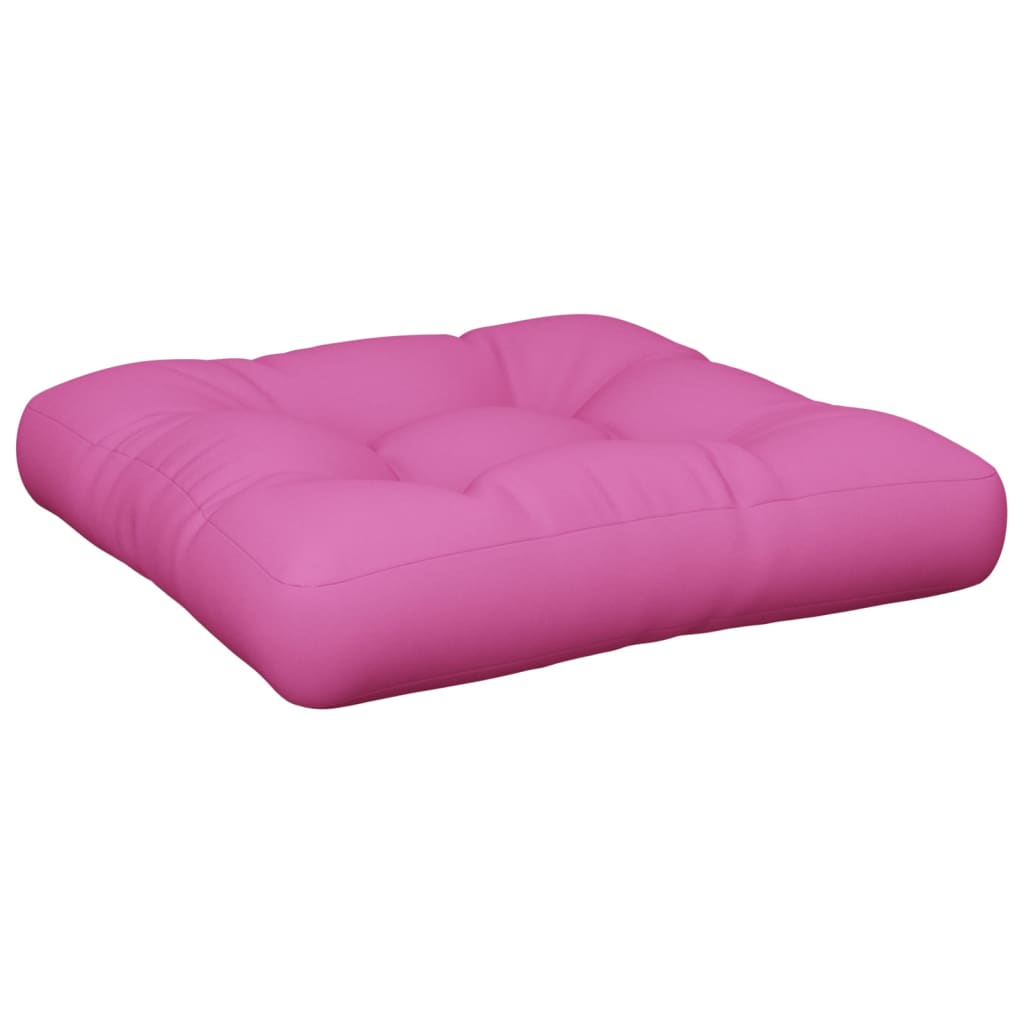 VidaXL coussin de palette 60x60x12 cm tissu rose