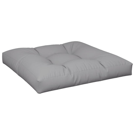 VidaXL coussin de palette 70x70x12 cm tissu gris