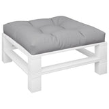 Coussin de palette Tmf tormino 70x70x12 cm tissu gris
