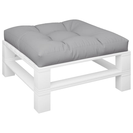 VidaXL coussin de palette 70x70x12 cm tissu gris