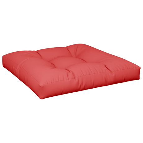 VidaXL coussin de palette 70x70x12 cm tissu rouge