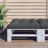 VidaXL coussin de palette 70x70x12 cm tissu noir