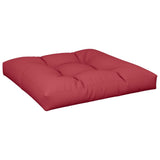 VidaXL coussin de palette 70x70x12 cm tissu rouge vin