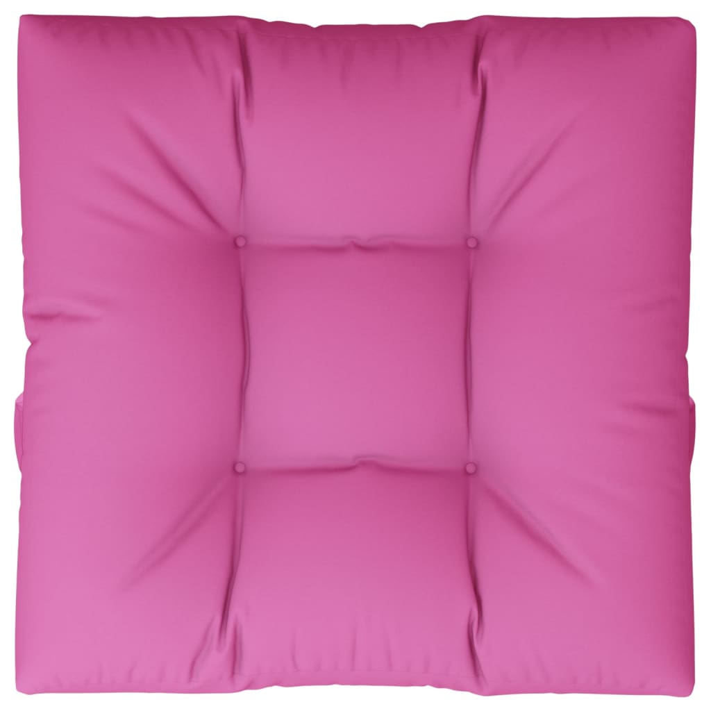 VidaXL Coussin de palette 70x70x12 cm tissu rose