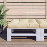 VidaXL Coussin de palette 80x80x12 cm tissu beige