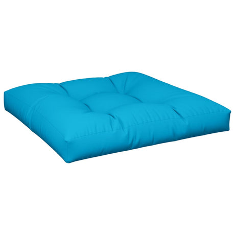 VidaXL coussin de palette 80x80x12 cm tissu bleu
