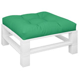 VidaXL coussin de palette 80x80x12 cm tissu vert