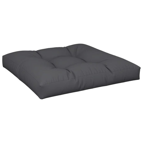 VidaXL coussin de palette 80x80x12 cm tissu noir