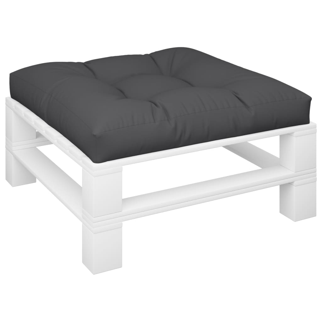 VidaXL coussin de palette 80x80x12 cm tissu noir