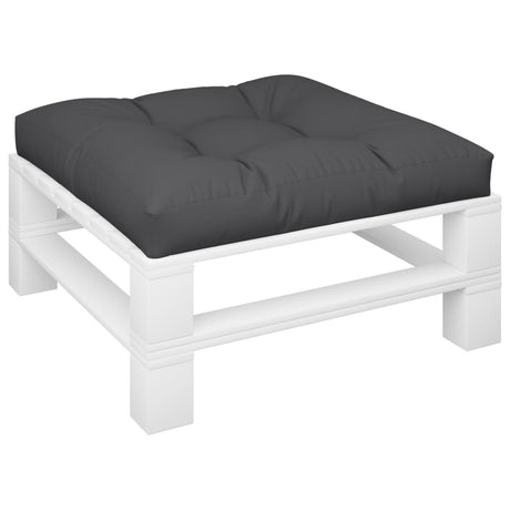 VidaXL coussin de palette 80x80x12 cm tissu noir