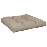 VidaXL coussin palette 80x80x12 cm tissu taupe