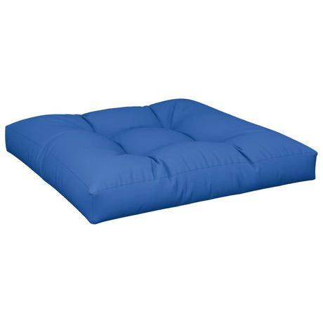 VidaXL coussin palette 80x80x12 cm tissu bleu royal