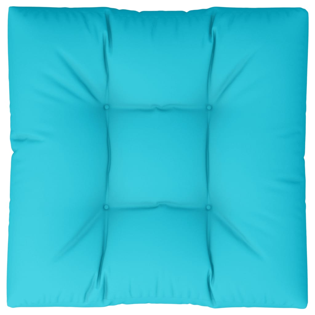 VidaXL coussin palette 80x80x12 cm tissu turquoise