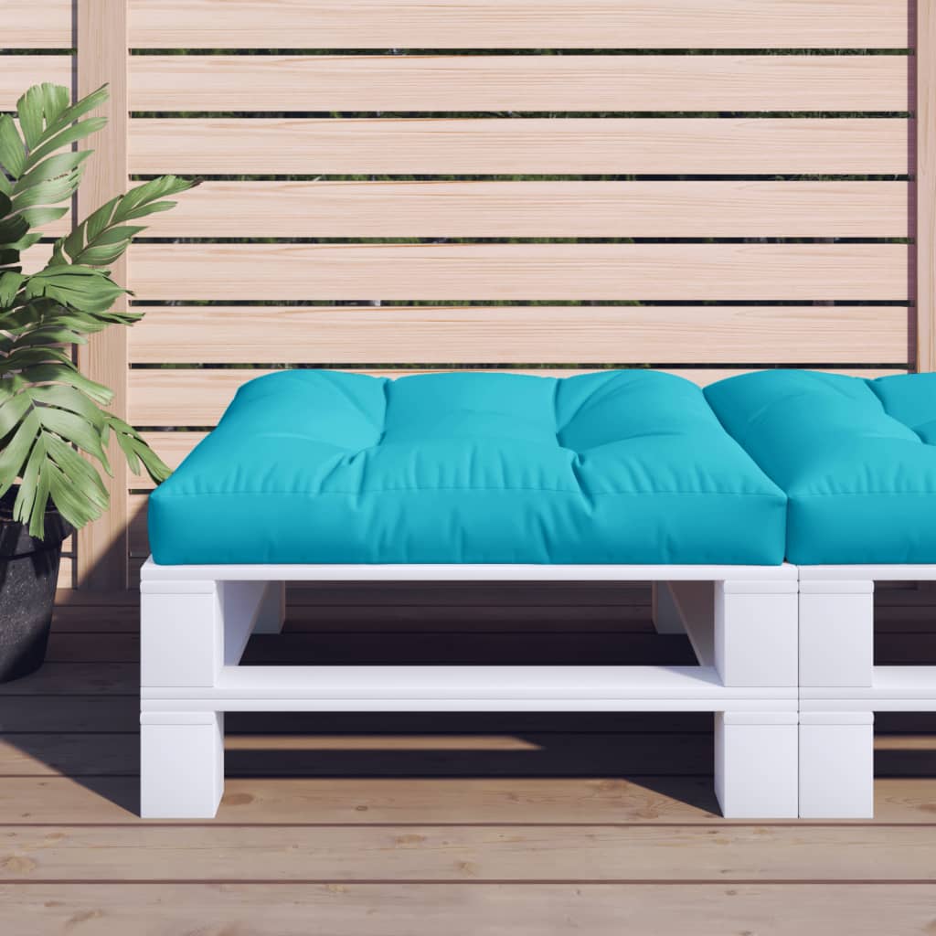 Vidaxl Pallet Cushion 80x80x12 cm tyg turkos