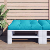 VidaXL coussin palette 80x80x12 cm tissu turquoise