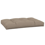 VidaXL coussin palette 120x80x12 cm tissu taupe