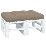 VidaXL coussin palette 120x80x12 cm tissu taupe