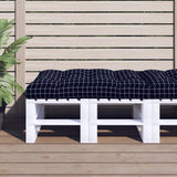 Vidaxx coussin de palette motif losange 120x80x12 cm tissu noir