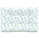 VidaXL coussin de palette motif feuille 120x80x12 cm tissu