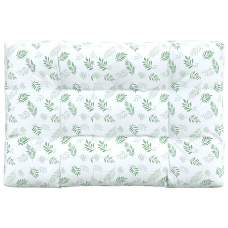 VidaXL coussin de palette motif feuille 120x80x12 cm tissu