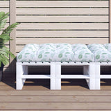 VidaXL coussin de palette motif feuille 120x80x12 cm tissu