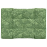 VidaXL coussin de palette motif feuille 120x80x12 cm tissu