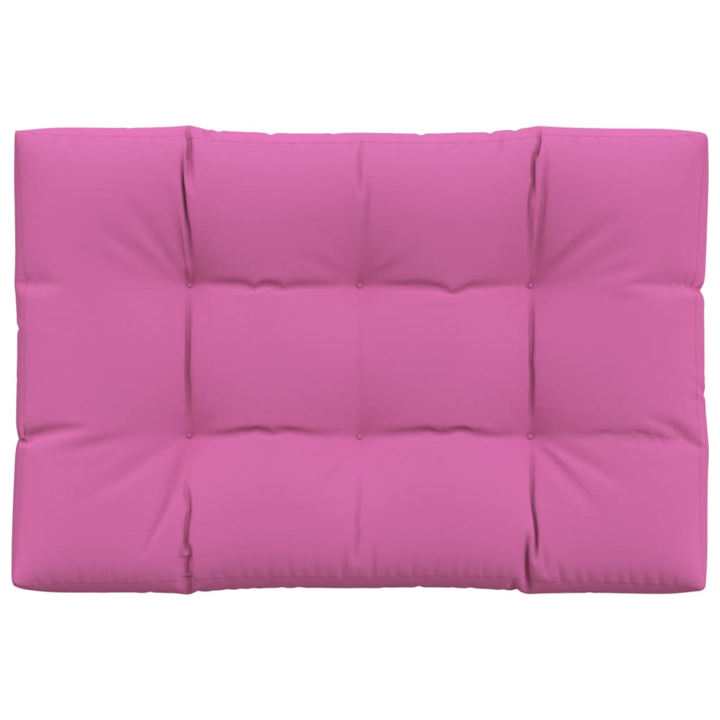 Vidaxl Pallet Cuscino 120x80x12 cm tessuto rosa