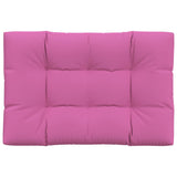 Vidaxl Pallet Cuscino 120x80x12 cm tessuto rosa