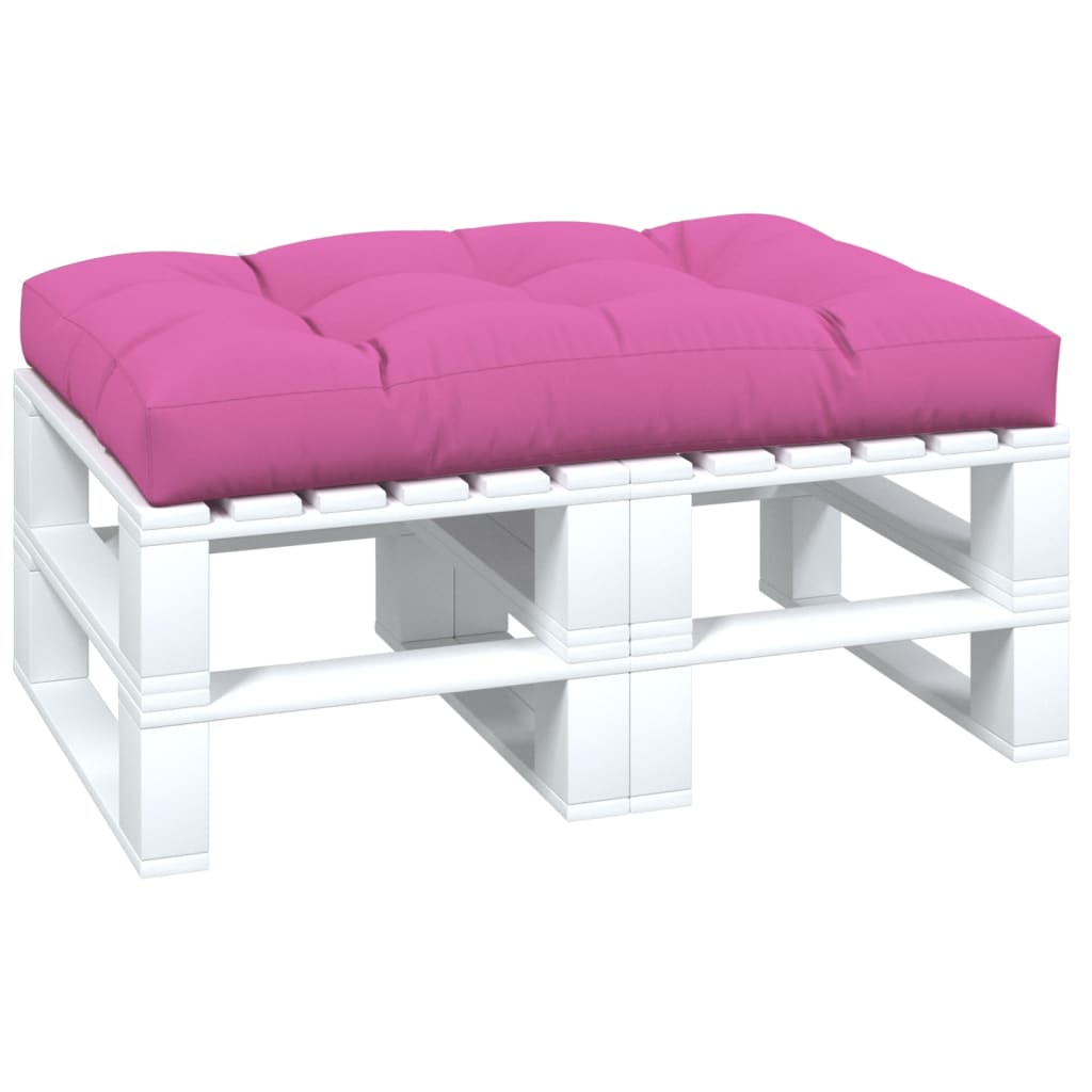 Vidaxl Pallet Cuscino 120x80x12 cm tessuto rosa