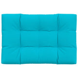 VidaXL coussin palette 120x80x12 cm tissu turquoise