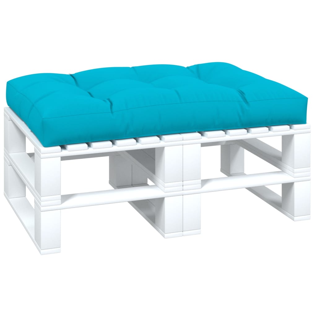 VidaXL coussin palette 120x80x12 cm tissu turquoise
