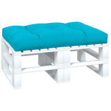 VidaXL coussin palette 120x80x12 cm tissu turquoise