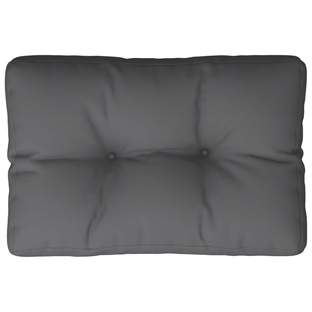Vidaxx coussin palette 50x40x12 cm tissu anthracite