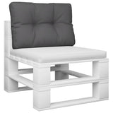 Vidaxx coussin palette 50x40x12 cm tissu anthracite