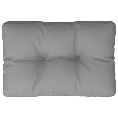 VidaXL coussin de palette 50x40x12 cm tissu gris