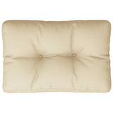 VidaXL coussin palette 50x40x12 cm tissu beige