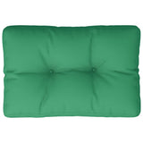 VidaXL coussin de palette 50x40x12 cm tissu vert
