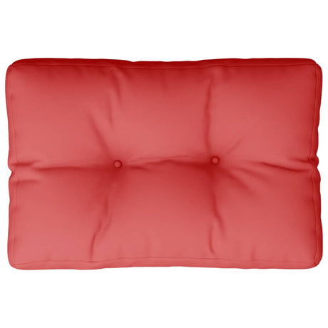 VidaXL coussin de palette 50x40x12 cm tissu rouge