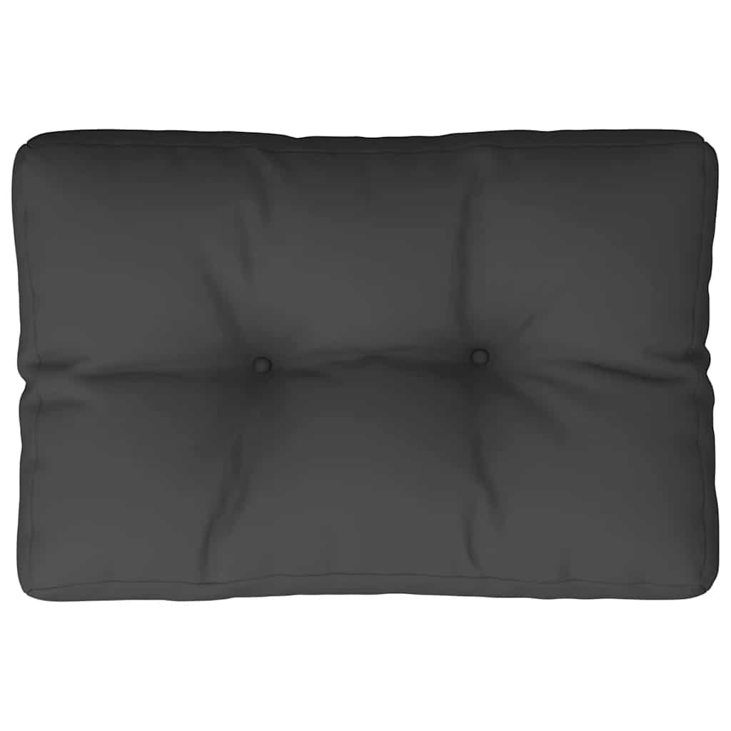 VidaXL coussin de palette 50x40x12 cm tissu noir