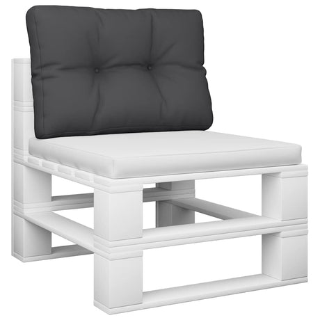VidaXL coussin de palette 50x40x12 cm tissu noir