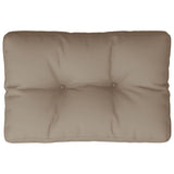 VidaXL coussin palette 50x40x12 cm tissu taupe