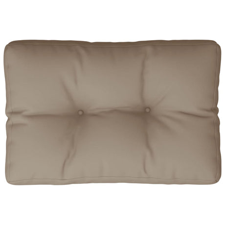 VidaXL coussin palette 50x40x12 cm tissu taupe